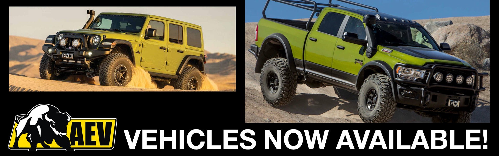 AEV Vehicles Now Available